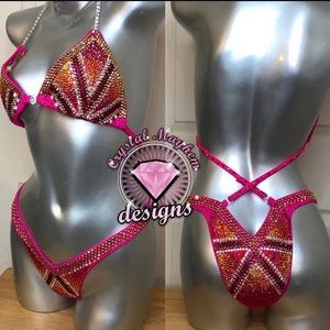 Figure or physique competition suit